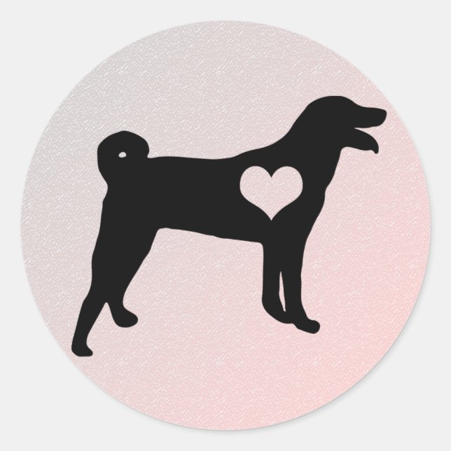 Pegatinas de Appenzeller Sennenhund Heart (Anverso)