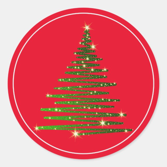 Pegatinas de árbol de Navidad (Anverso)