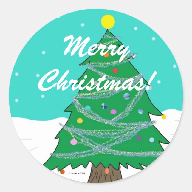 Pegatinas de Árbol de Navidad (Anverso)