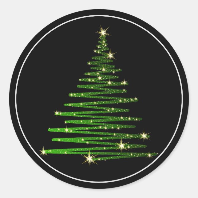 Pegatinas de árbol de Navidad (Anverso)
