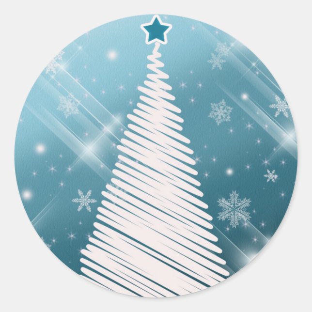 Pegatinas de árbol de Navidad de Scrapbook - Perso (Anverso)