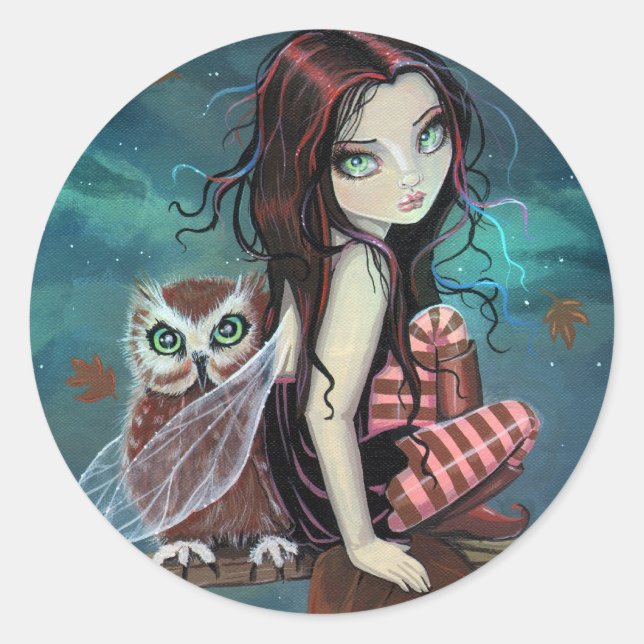 Pegatinas de arte de fantasía de hada gótica linda (Anverso)