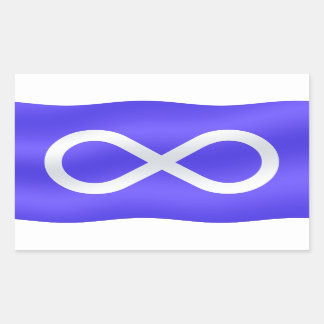 Pegatinas de arte de la bandera de Metis Pegatinas