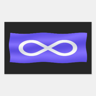Pegatinas de arte de la bandera de Metis Pegatinas
