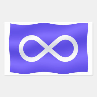 Pegatinas de arte de la bandera de Metis Pegatinas