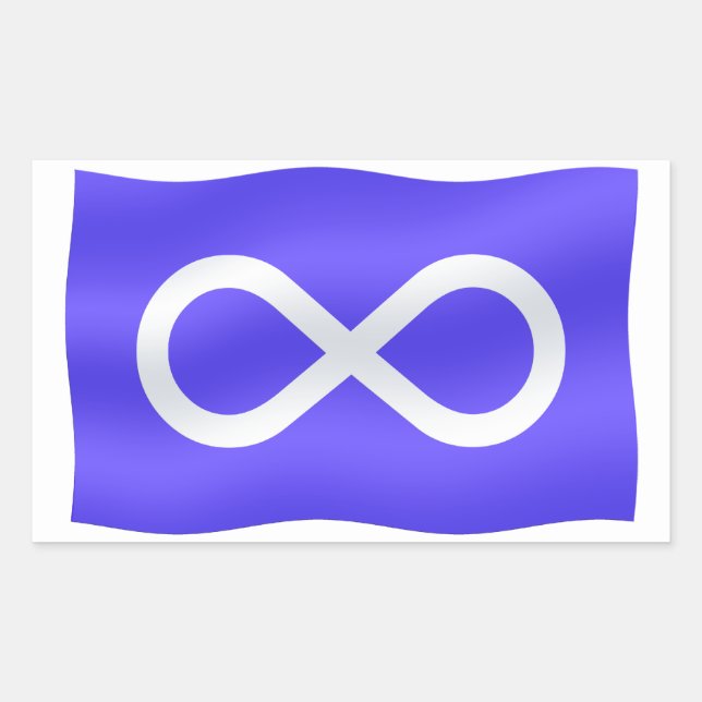 Pegatinas de arte de la bandera de Metis Pegatinas (Anverso)