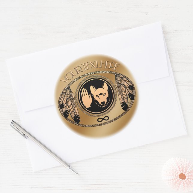 Pegatinas de arte de la bandera de Metis Regalos d (Sobre)