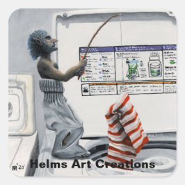 Pegatinas de arte de la fantasía de delitos de pes