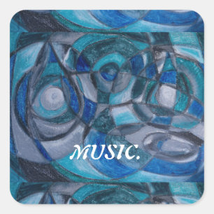 Pegatinas DE ARTE DE MÚSICA DEL ARTISTA PAULA REIL
