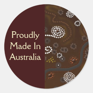 Pegatinas de arte de recuerdos de estilo aborigen