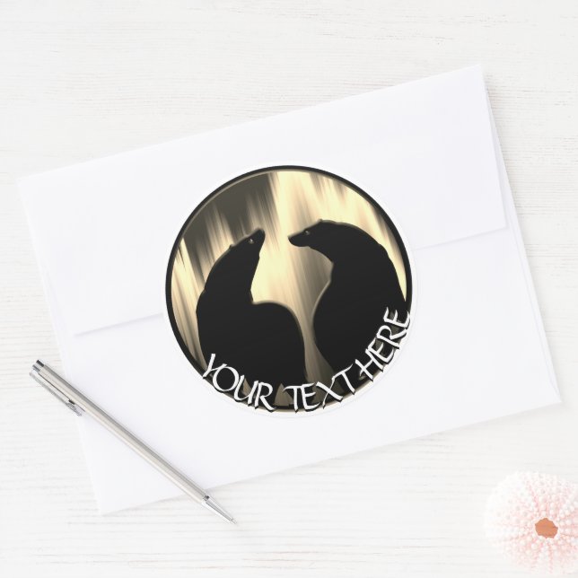 Pegatinas de arte del oso Pegatinas de oso de las  (Sobre)