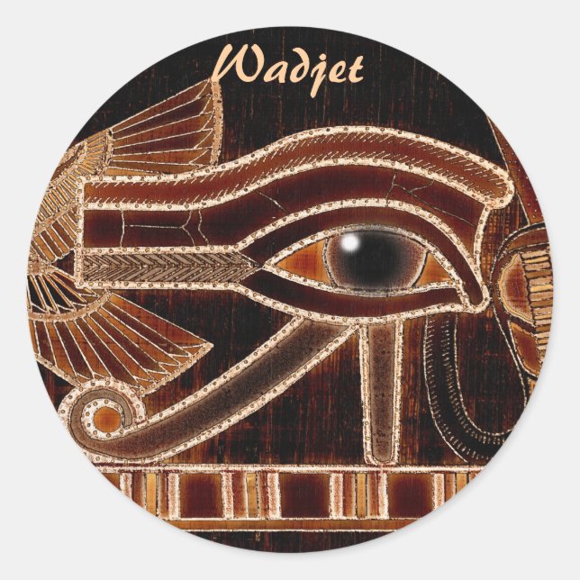Pegatinas de arte egipcios OJOS DE HORUS Wadjet (Anverso)