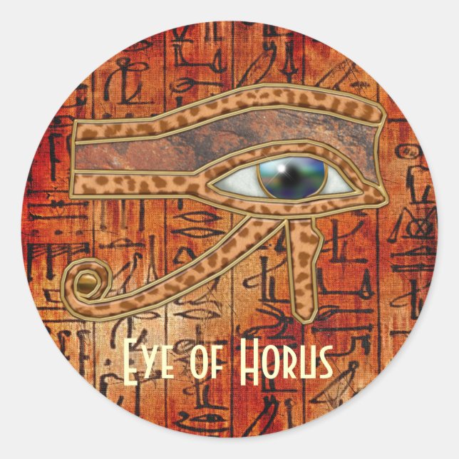 Pegatinas de arte egipcios OJOS DE HORUS Wadjet (Anverso)