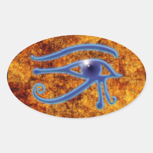 Pegatinas de arte egipcios OJOS DE HORUS Wadjet (Anverso)