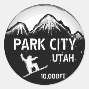 Pegatinas de arte en snowboard blanco negro de Par