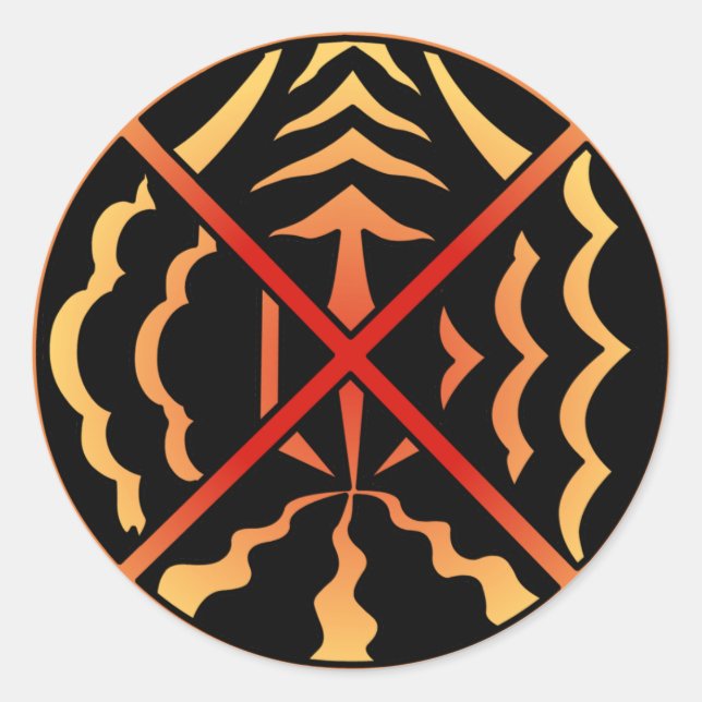 Pegatinas de arte espiritual Primeras Naciones Peg (Anverso)