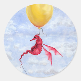 Pegatinas de arte fantasmas Dragón - Arriba en el 