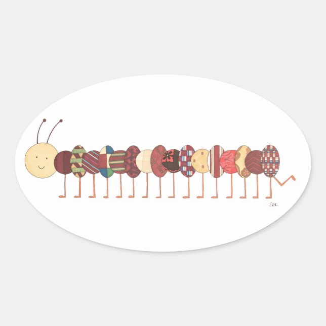 Pegatinas de arte lindo-Caterpillar #2-Erin Brie A (Anverso)
