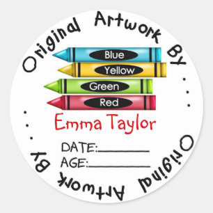 Pegatinas de arte originales - Crayones
