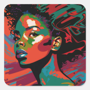 pegatinas de arte pop 'Black Chica Magic'