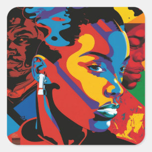pegatinas de arte pop "Melanin Magic"