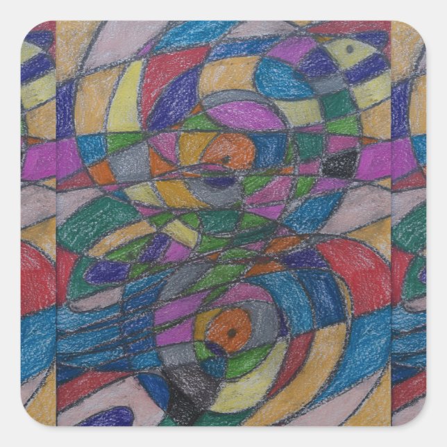 PEGATINAS DE ARTISTA DE PAULA REILLY. (Anverso)