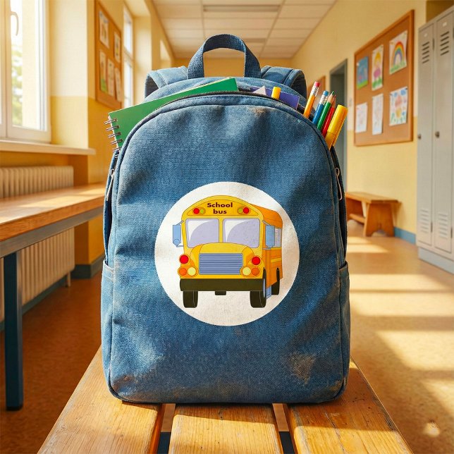 Pegatinas de autobuses escolares amarillos (Subido por el creador)