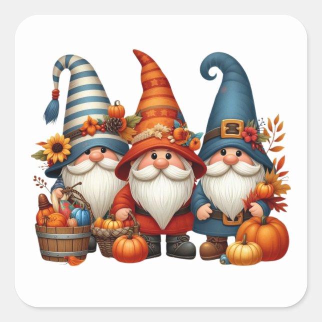 Pegatinas de Autumn Gnomes (Anverso)