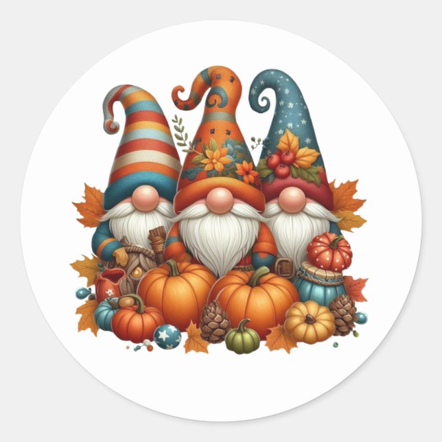 Pegatinas de Autumn Gnomes (Anverso)
