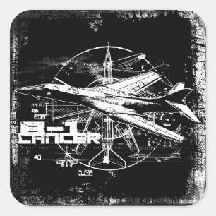 Pegatinas de B-1 Lancer Square