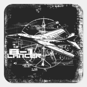 Pegatinas de B-1 Lancer Square