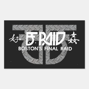 Pegatinas de B.F. Raid (última redada en Boston)
