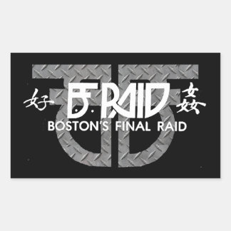 Pegatinas de B.F. Raid (última redada en Boston)