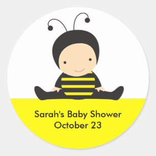 Pegatinas de Baby Bee Shower