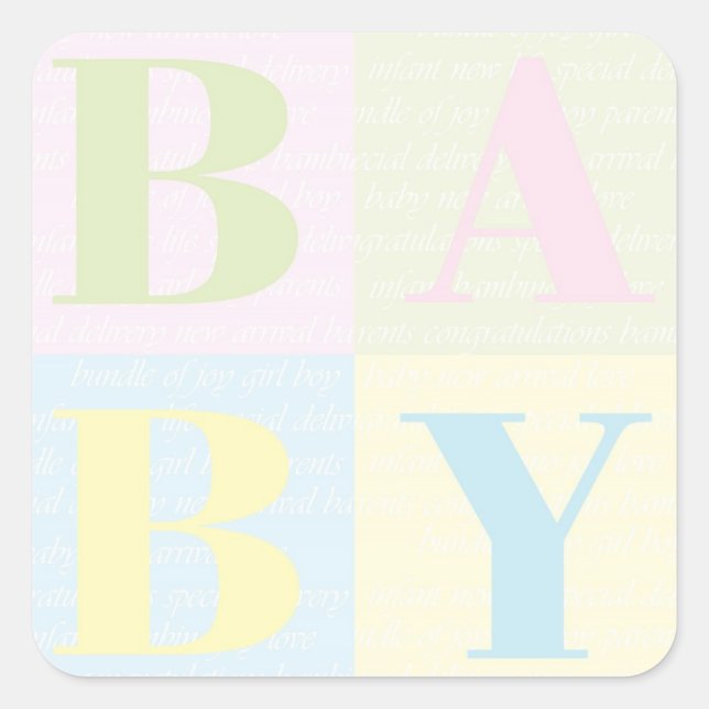 pegatinas de "BABY Blocks" (Anverso)