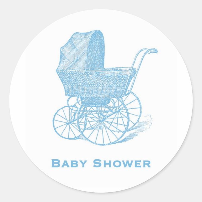Pegatinas de Baby Shower (Anverso)