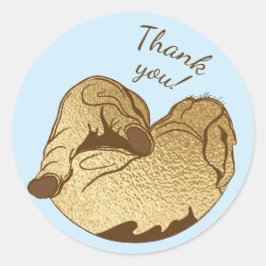 Pegatinas de Baby Shower bebe y azul mami elefante