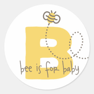 Pegatinas de Baby Shower de Honey Bee