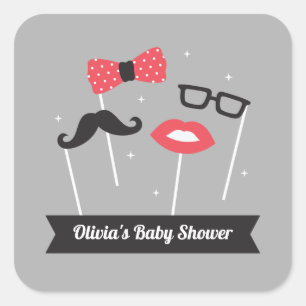 Pegatinas De Baby Shower De Modern Photo Booth Pro