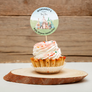 Pegatinas de Baby Shower de tepeks and Tiny Toys