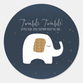 Pegatinas de Baby Shower de Twinkle Little Star El