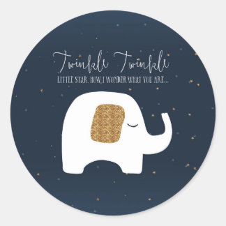 Pegatinas de Baby Shower de Twinkle Little Star El