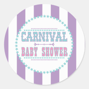 Pegatinas de Baby Shower del Carnaval