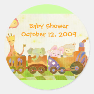 Pegatinas de Baby Shower en el tren de moda Choo C