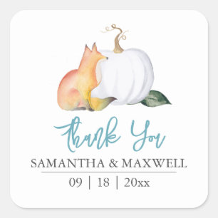 Pegatinas de Baby Shower Gracias A Trae Woodland