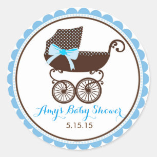 Pegatinas de Baby Shower Pram