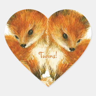 Pegatinas de Baby Twin Fox