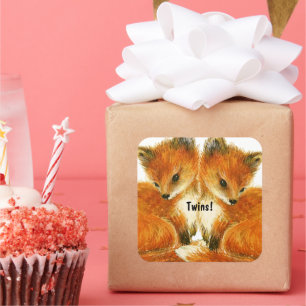 Pegatinas de Baby Twin Fox