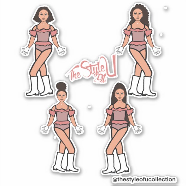 Pegatinas de bailarina/mega espoleta de espuma (Anverso)