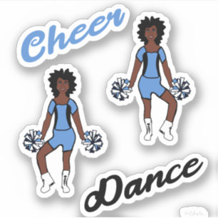 Pegatinas de baile animados (Periwinkle Black)